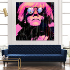 Inspired by Warhol Portrait by Stephen Chambers on GIANT ART - pink digital painting