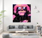 Inspired by Warhol Portrait by Stephen Chambers on GIANT ART - pink digital painting