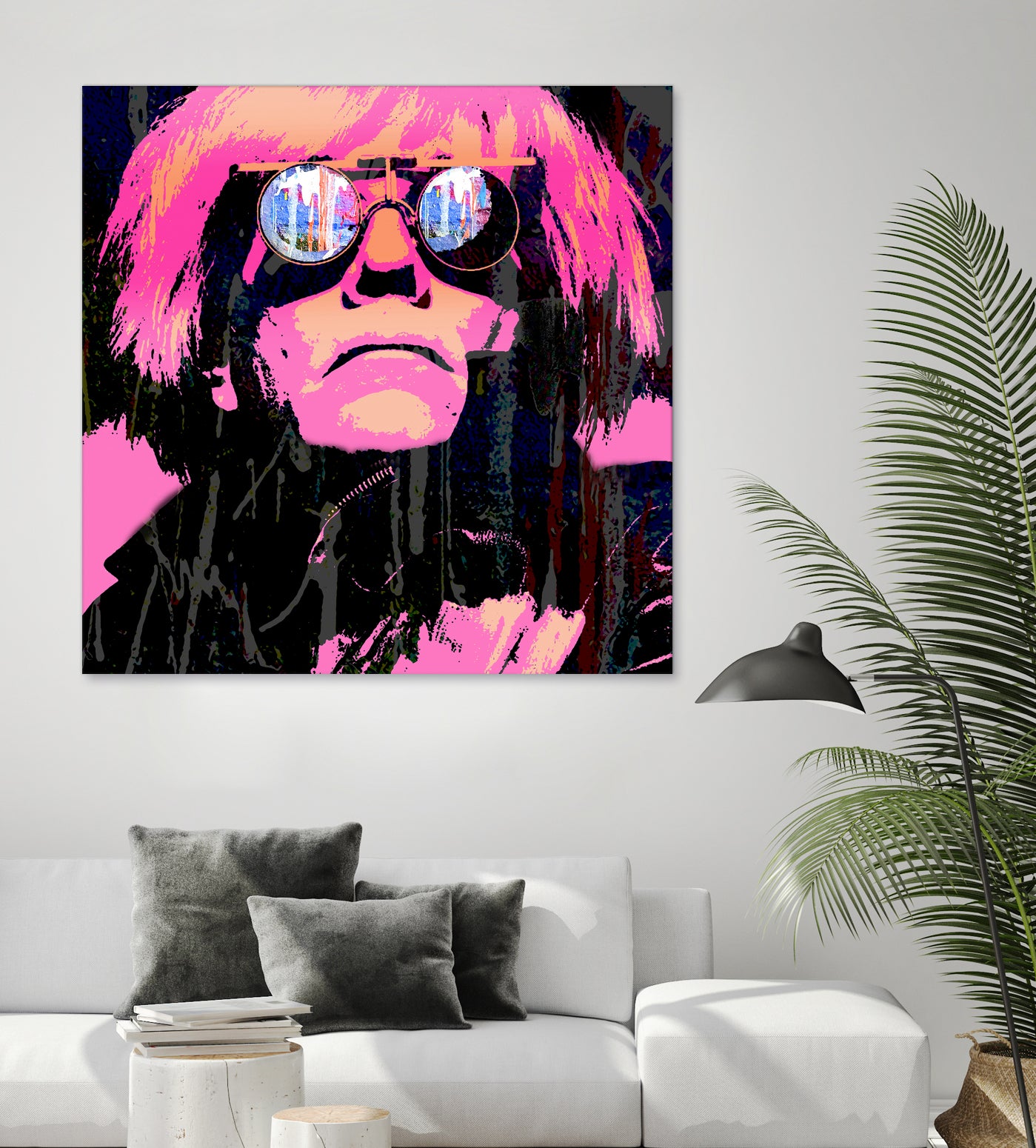 Inspired by Warhol Portrait by Stephen Chambers on GIANT ART - pink digital painting