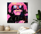 Inspired by Warhol Portrait by Stephen Chambers on GIANT ART - pink digital painting