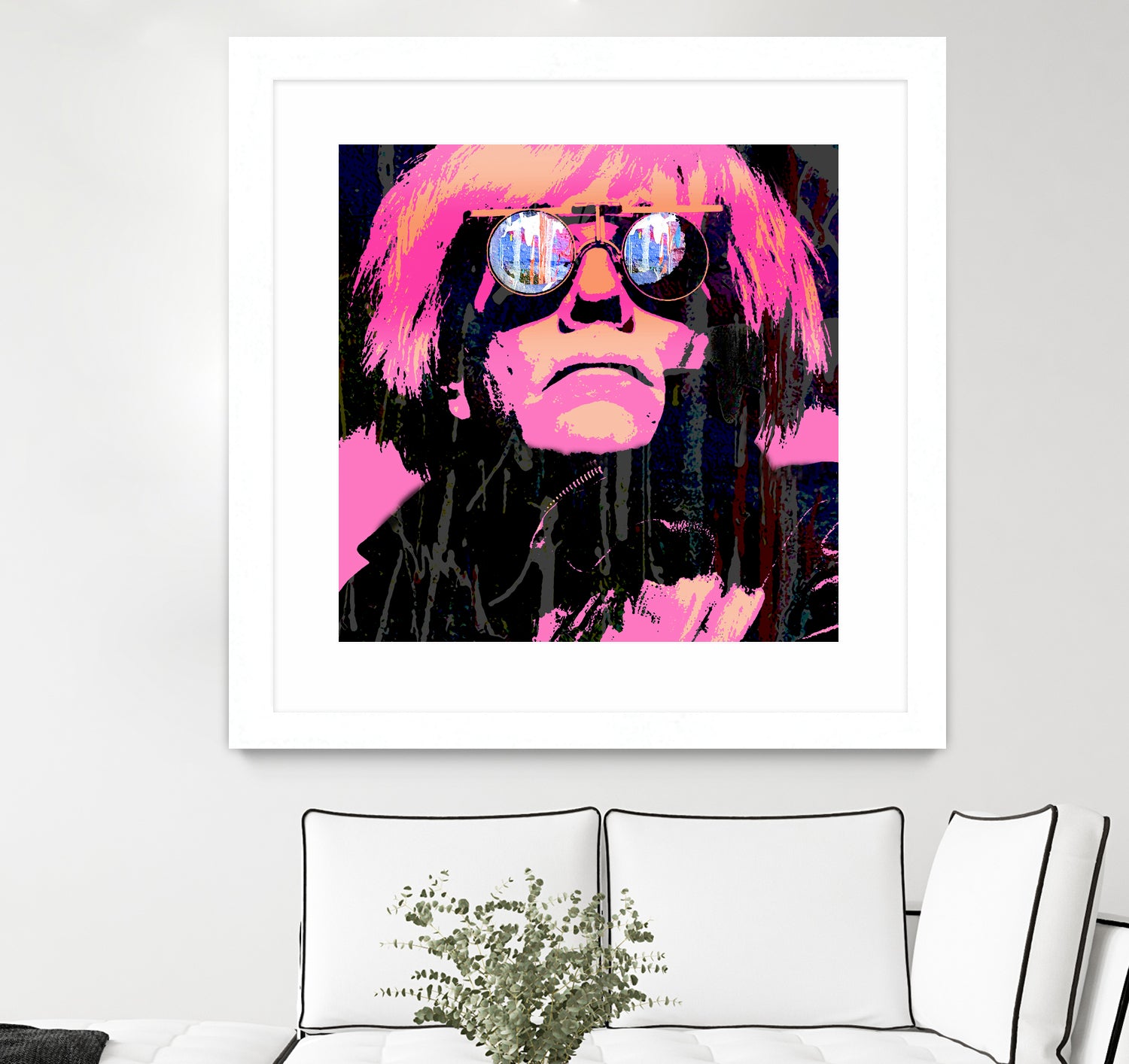 Inspired by Warhol Portrait by Stephen Chambers on GIANT ART - pink digital painting