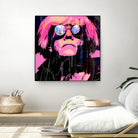 Inspired by Warhol Portrait by Stephen Chambers on GIANT ART - pink digital painting