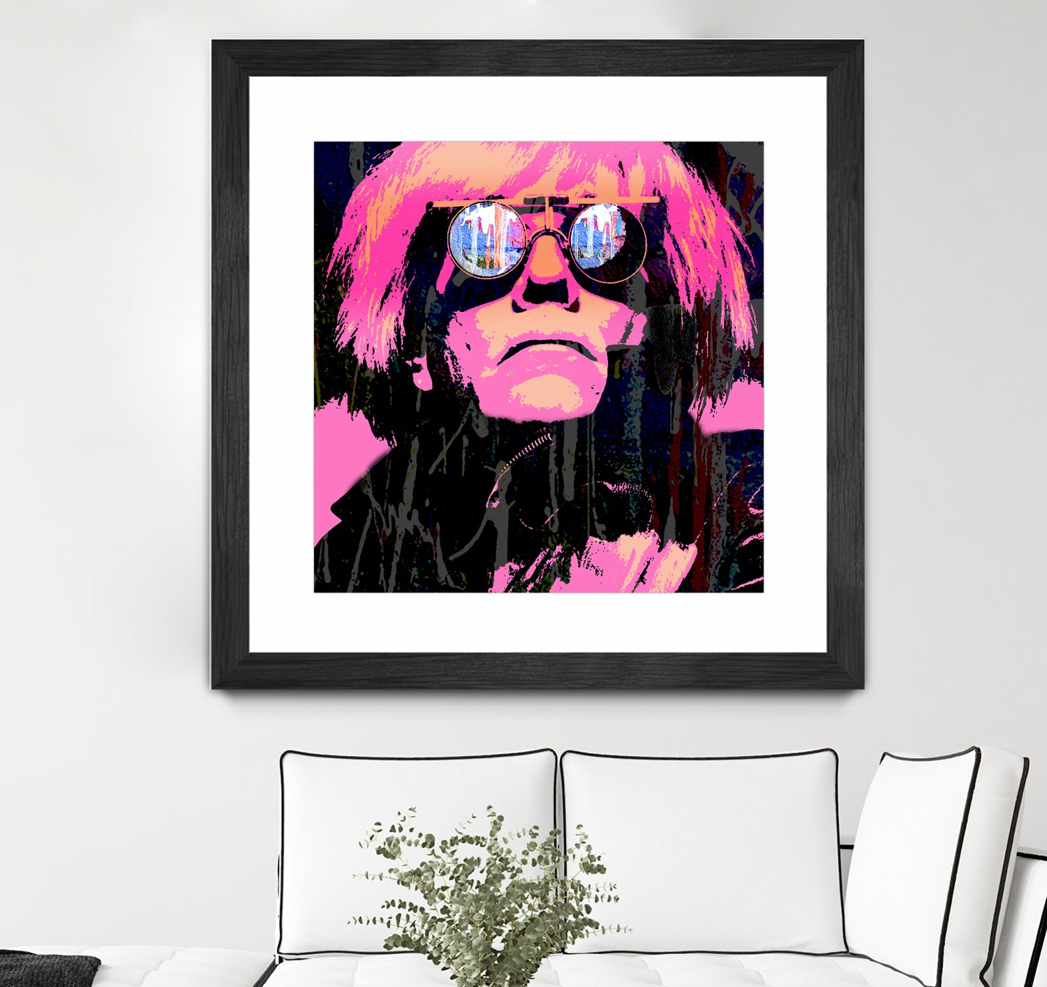 Inspired by Warhol Portrait by Stephen Chambers on GIANT ART - pink digital painting