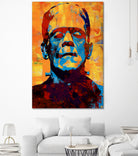 Frankenstein by Stephen Chambers on GIANT ART - yellow digital painting