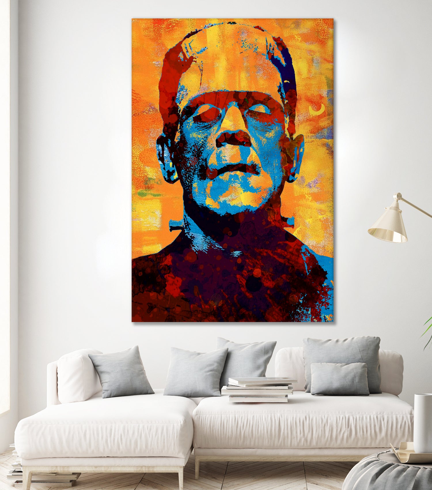 Frankenstein by Stephen Chambers on GIANT ART - yellow digital painting