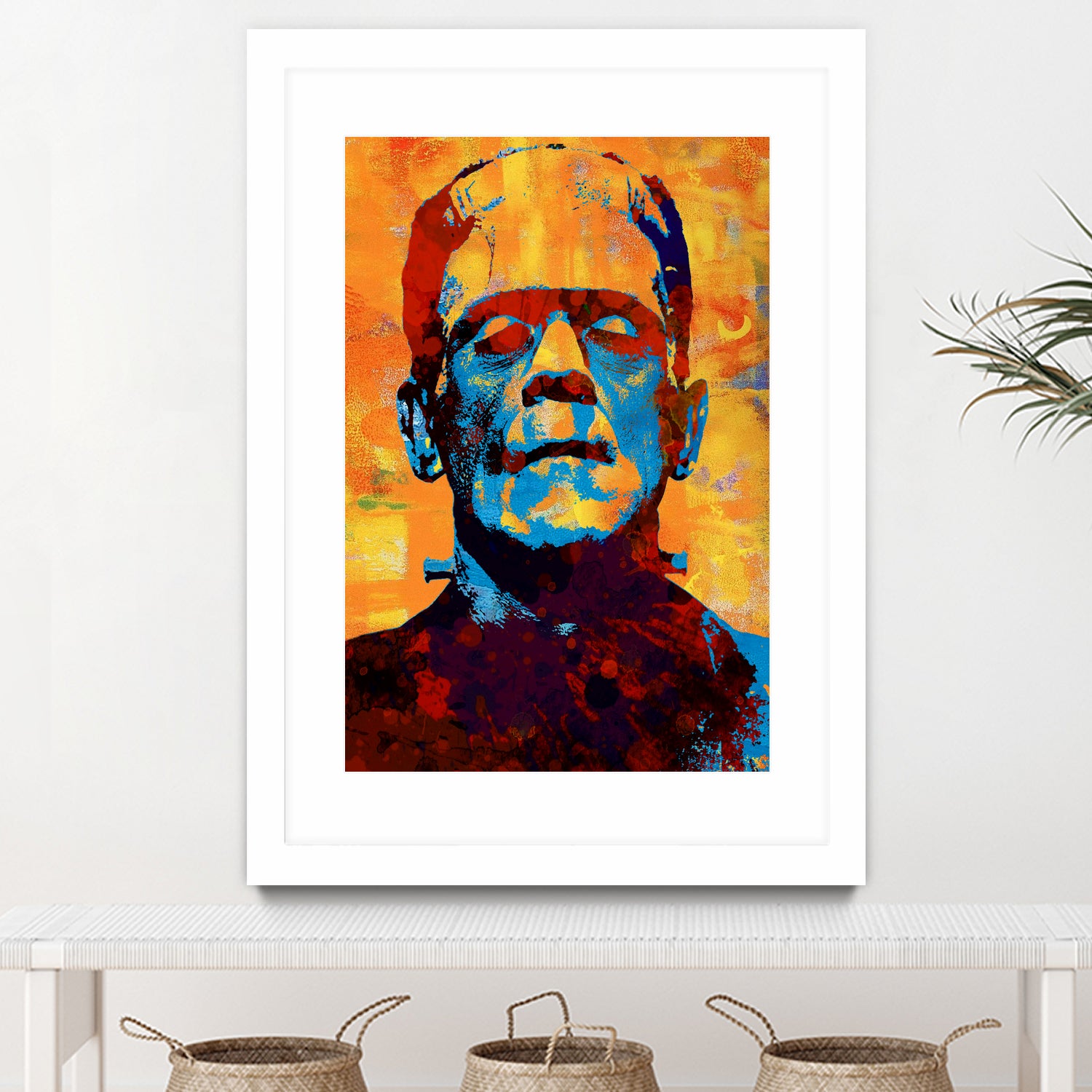 Frankenstein by Stephen Chambers on GIANT ART - yellow digital painting