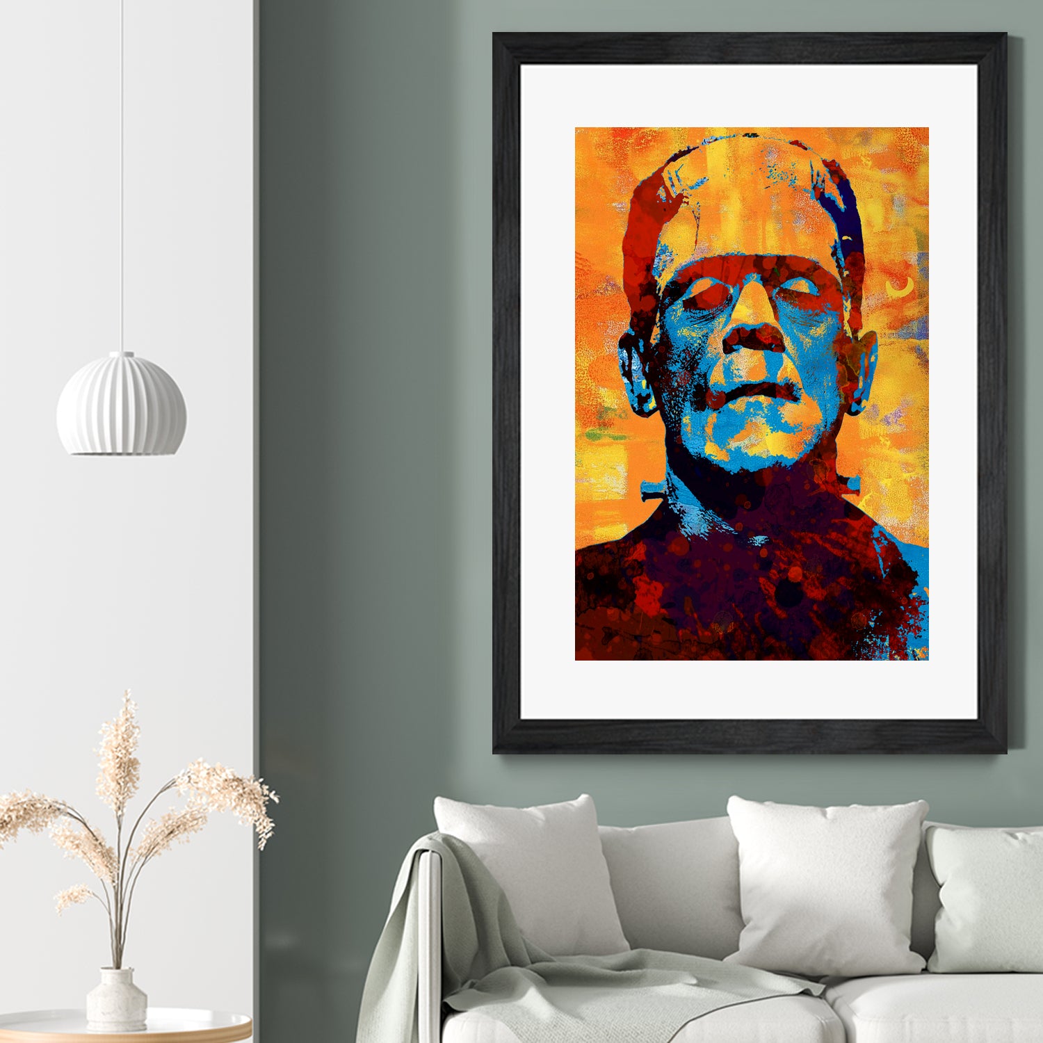 Frankenstein by Stephen Chambers on GIANT ART - yellow digital painting