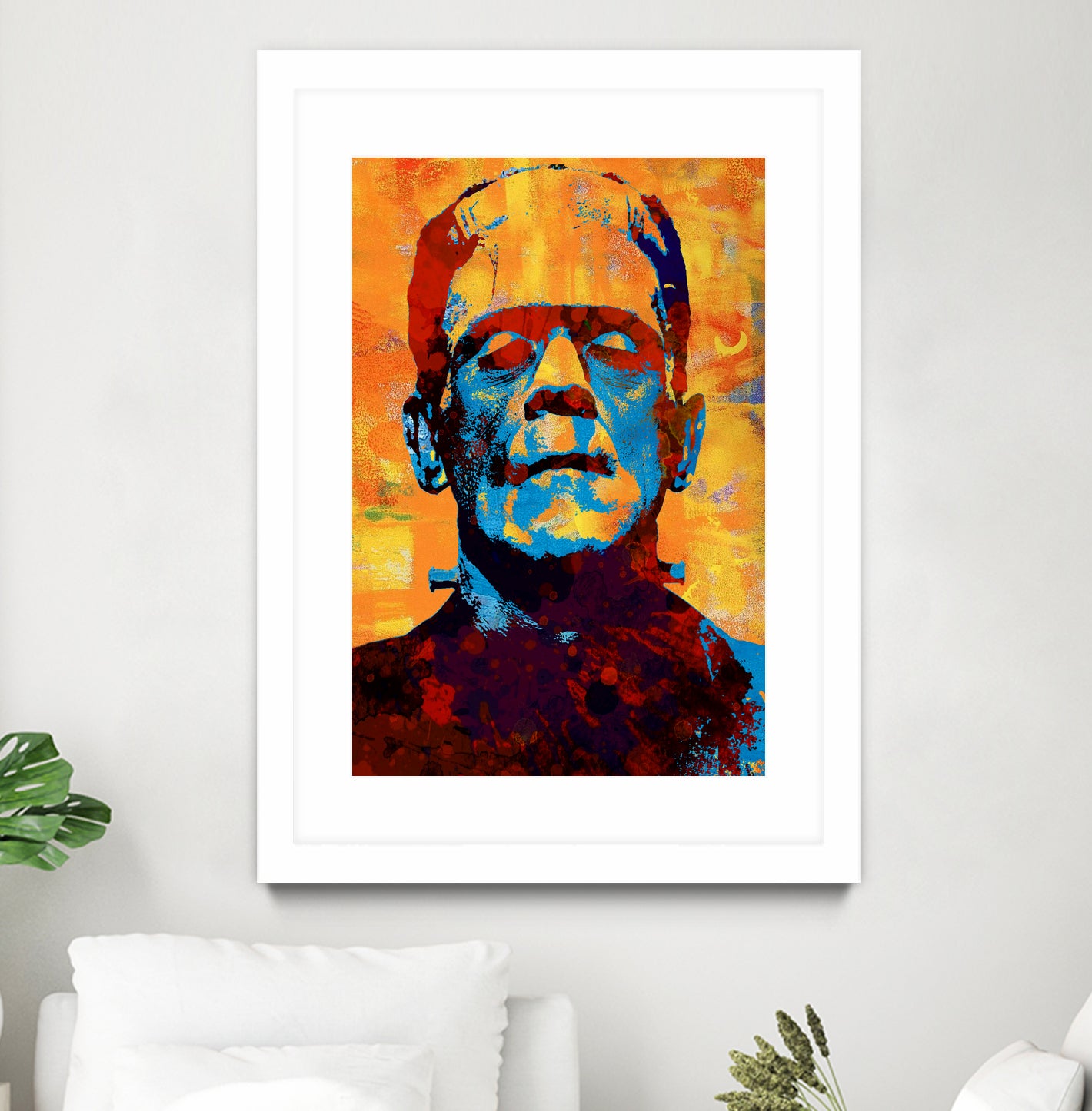 Frankenstein by Stephen Chambers on GIANT ART - yellow digital painting