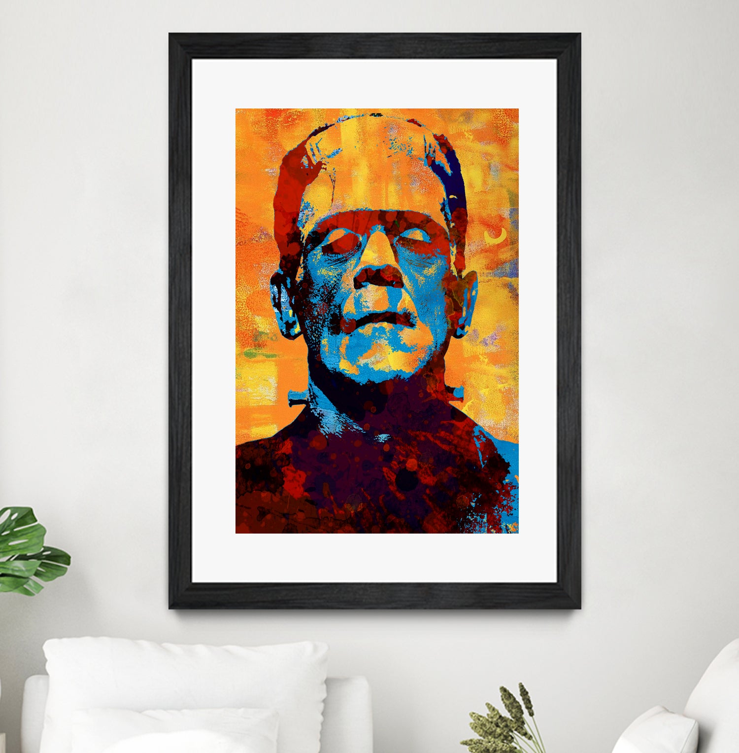 Frankenstein by Stephen Chambers on GIANT ART - yellow digital painting