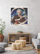 Albert Einstein by Asya Mitskevich on GIANT ART - blue digital painting