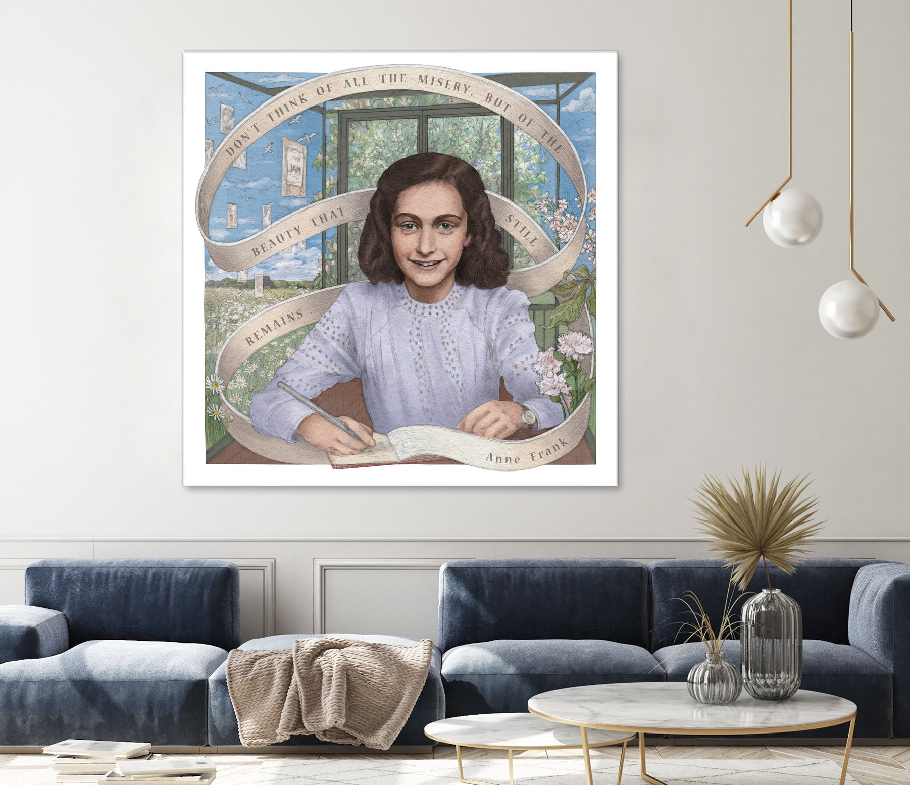 Anne Frank by Asya Mitskevich on GIANT ART - pink digital painting