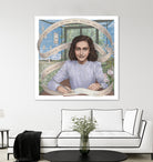 Anne Frank by Asya Mitskevich on GIANT ART - pink digital painting