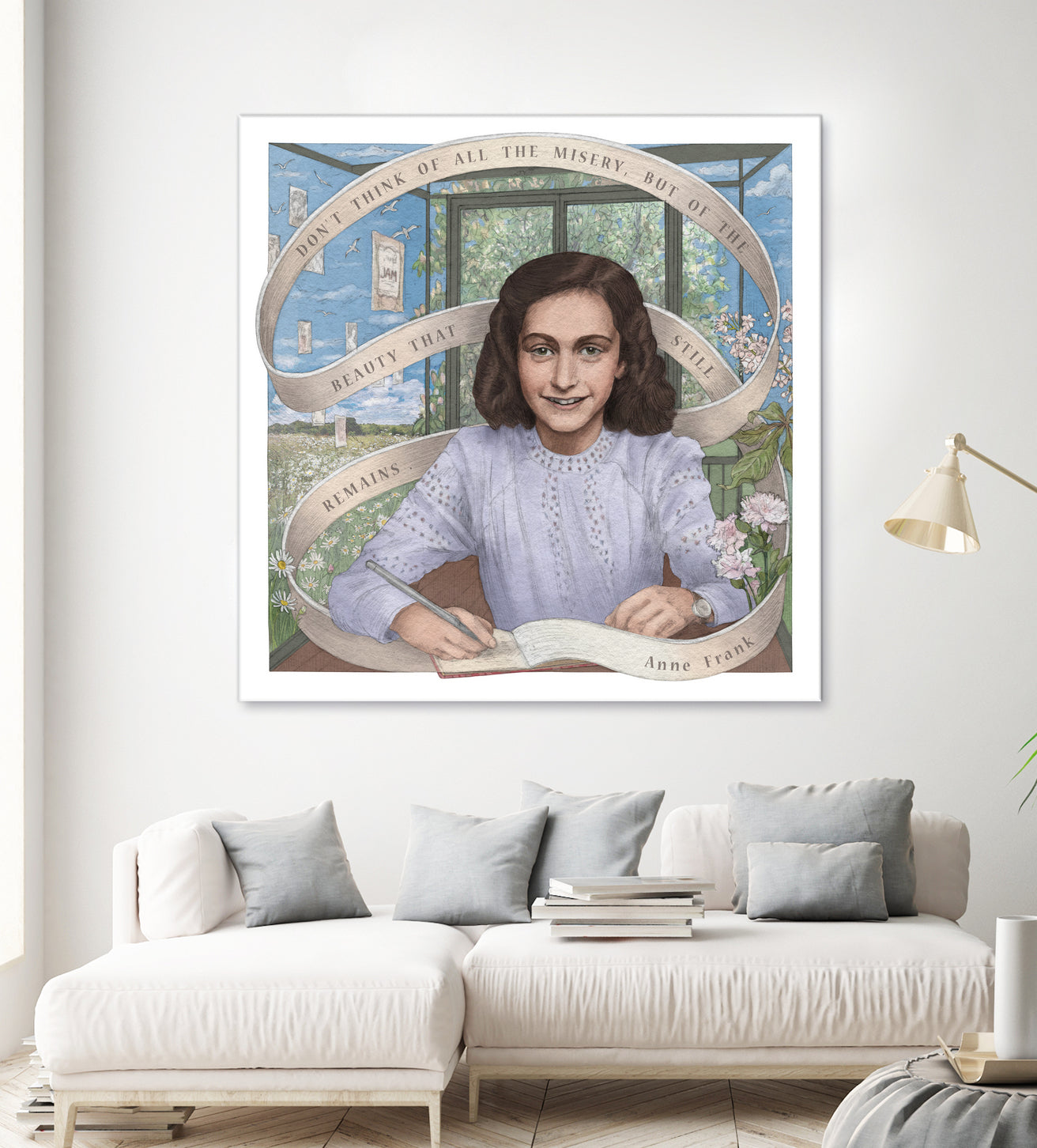 Anne Frank by Asya Mitskevich on GIANT ART - pink digital painting