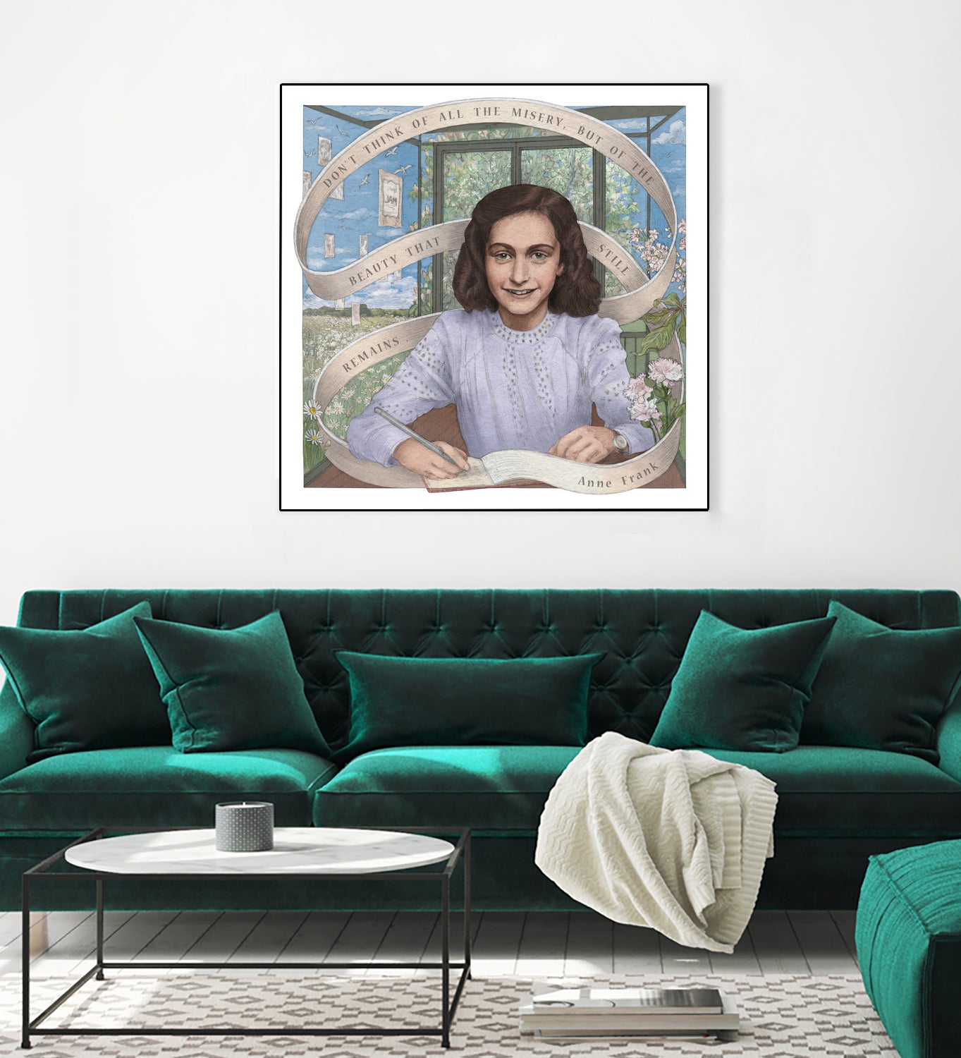 Anne Frank by Asya Mitskevich on GIANT ART - pink digital painting