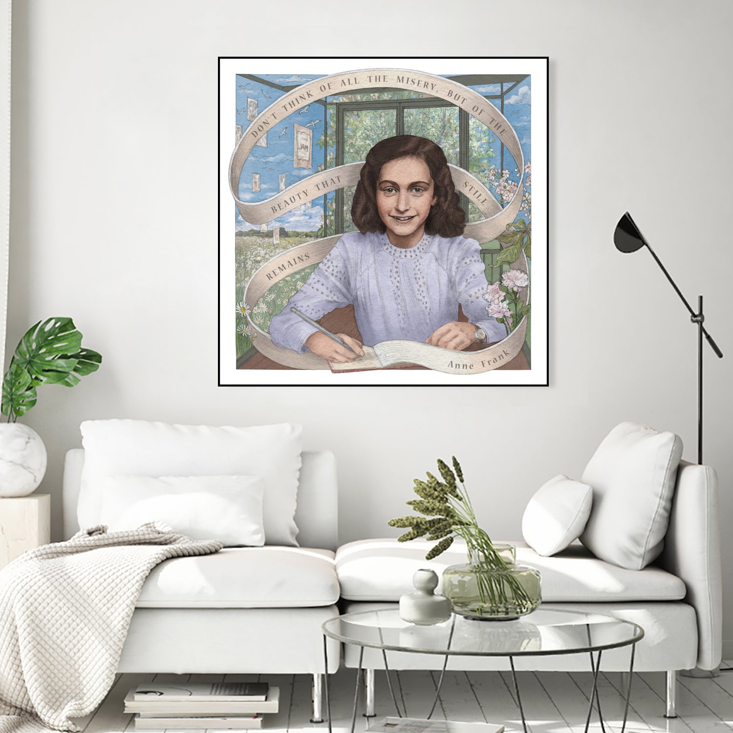 Anne Frank by Asya Mitskevich on GIANT ART - pink digital painting