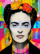 Frida Kahlo by Stephen Chambers on GIANT ART - gray digital painting