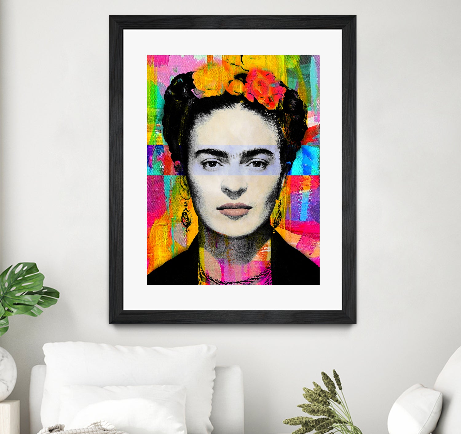 Frida Kahlo by Stephen Chambers on GIANT ART - gray digital painting