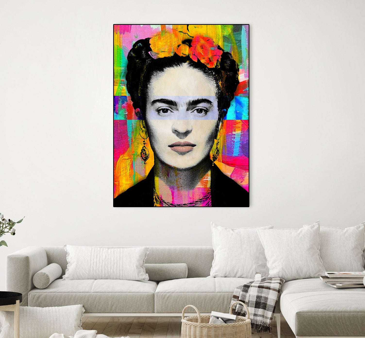 Frida Kahlo by Stephen Chambers on GIANT ART - gray digital painting