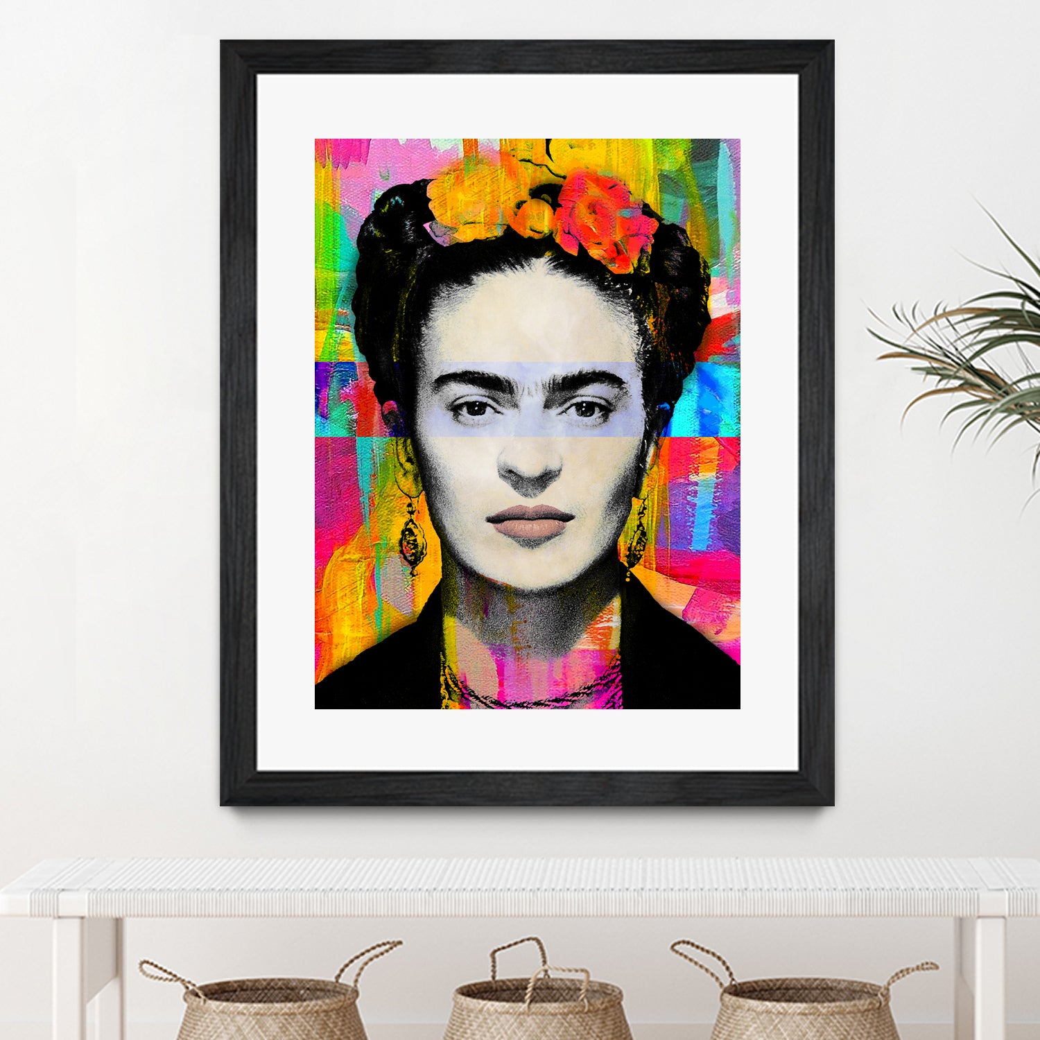 Frida Kahlo by Stephen Chambers on GIANT ART - gray digital painting