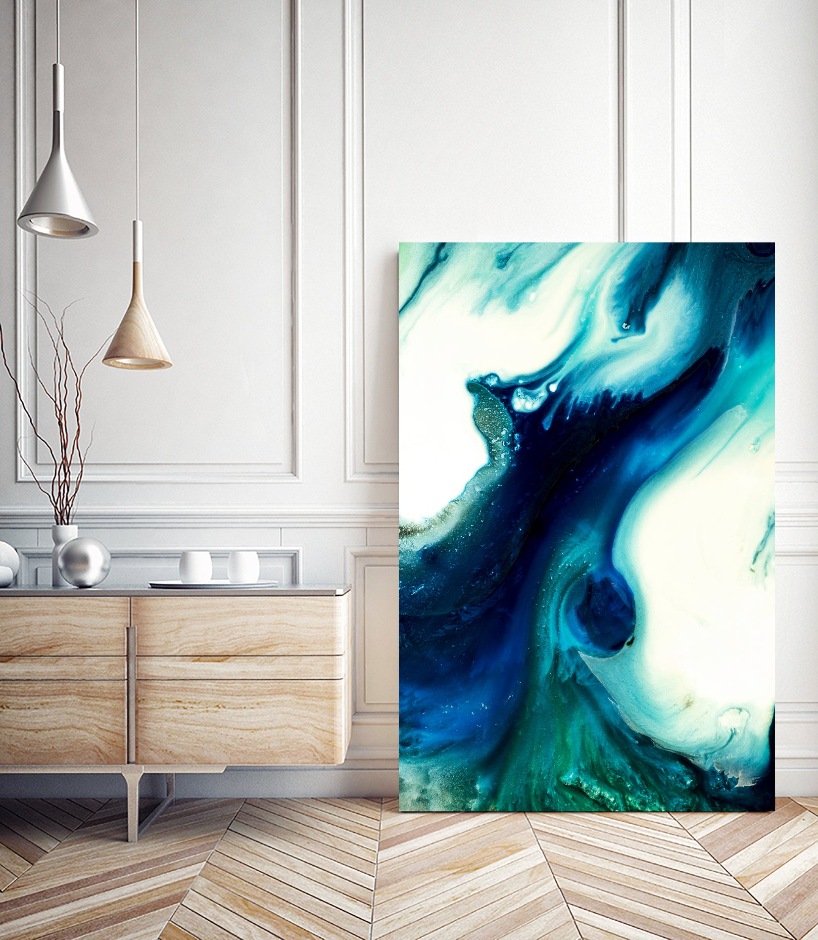 Ice Melt by Pierre Mahieu on GIANT ART - blue digital painting