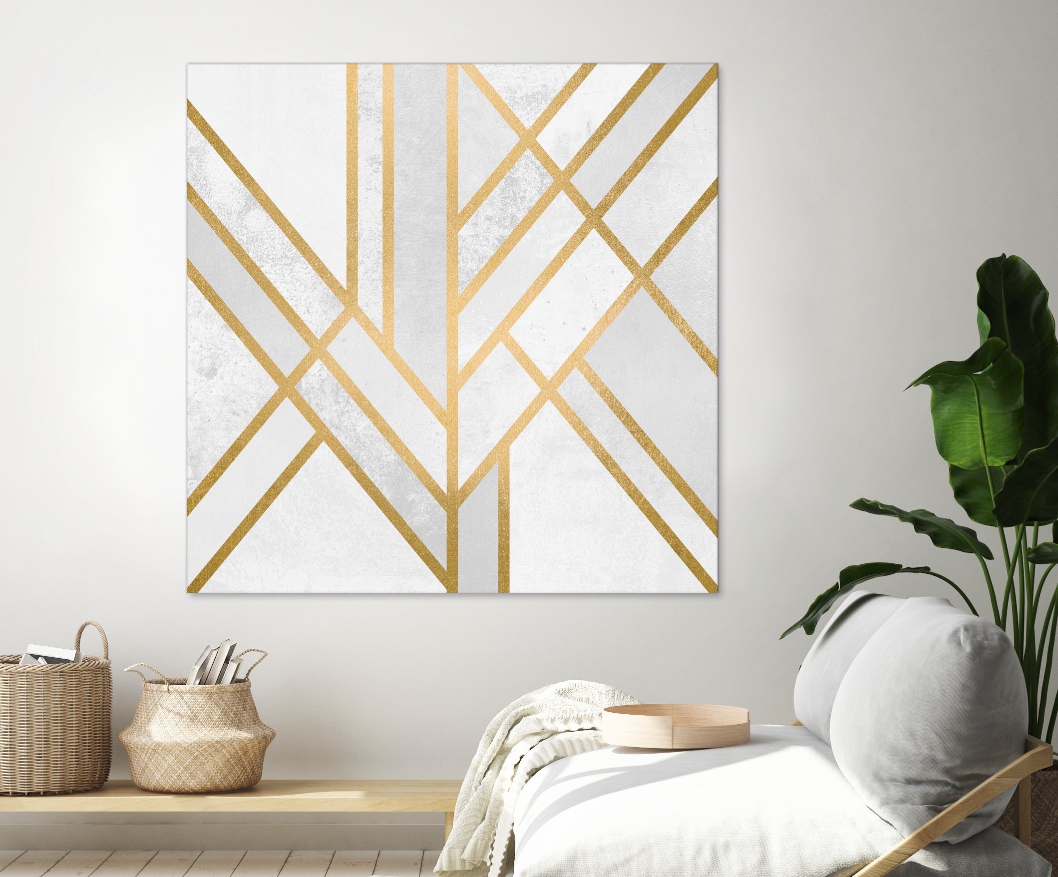 Art Deco Geometry by Elisabeth Fredriksson on GIANT ART - white digital painting