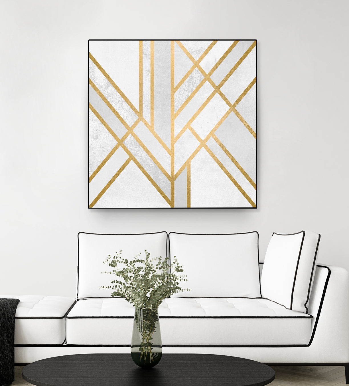 Art Deco Geometry by Elisabeth Fredriksson on GIANT ART - white digital painting