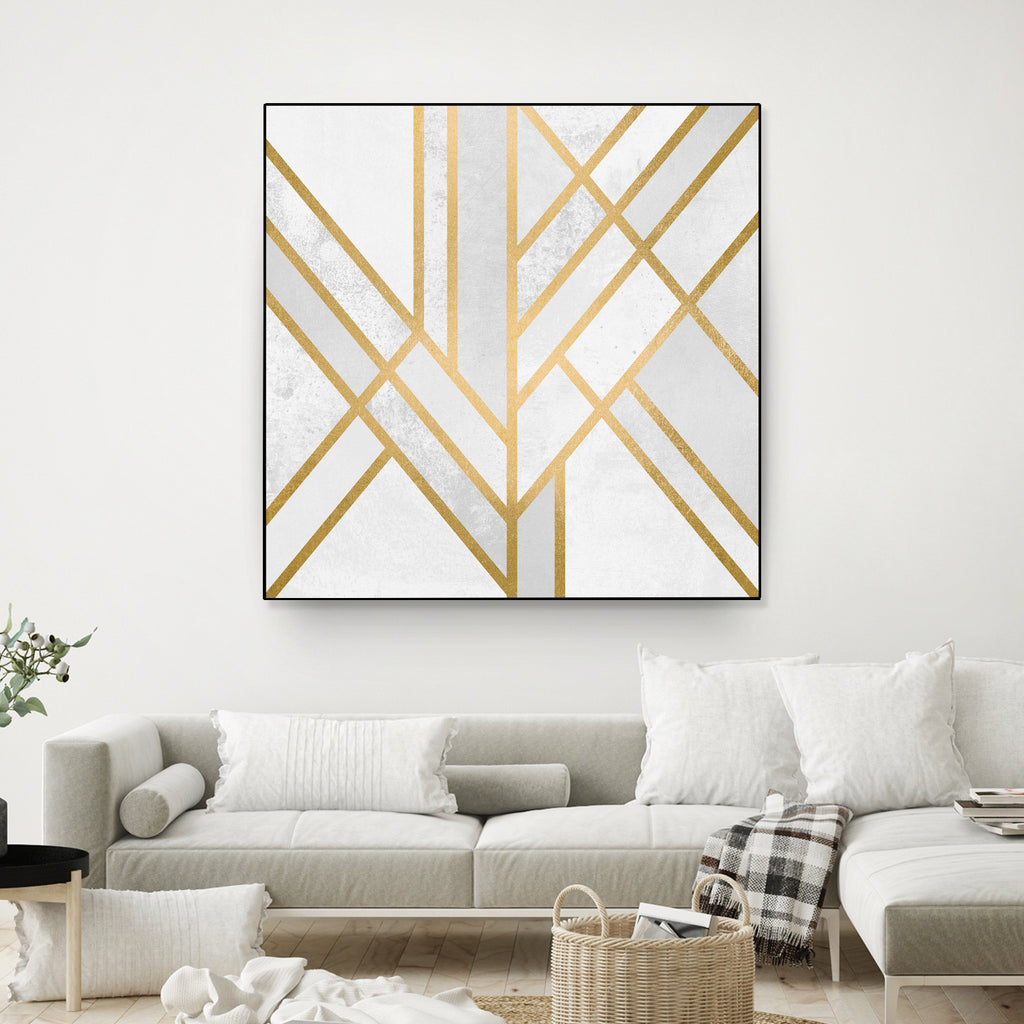 Art Deco Geometry by Elisabeth Fredriksson on GIANT ART - white digital painting