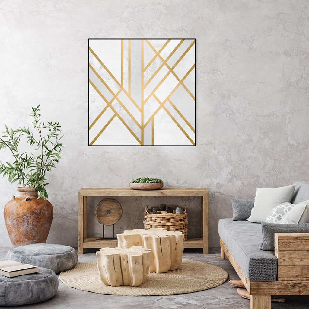 Art Deco Geometry by Elisabeth Fredriksson on GIANT ART - white digital painting