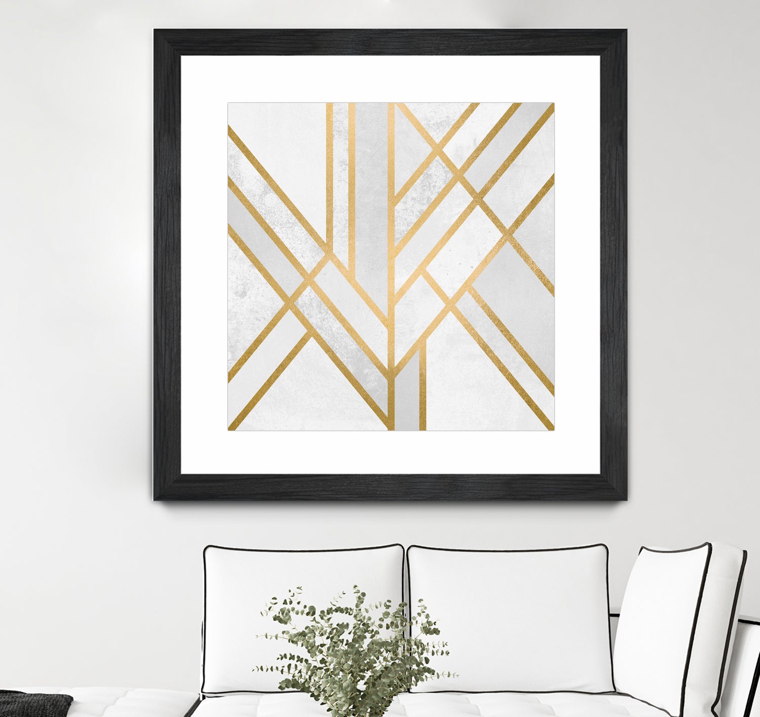 Art Deco Geometry by Elisabeth Fredriksson on GIANT ART - white digital painting