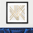 Art Deco Geometry by Elisabeth Fredriksson on GIANT ART - white digital painting