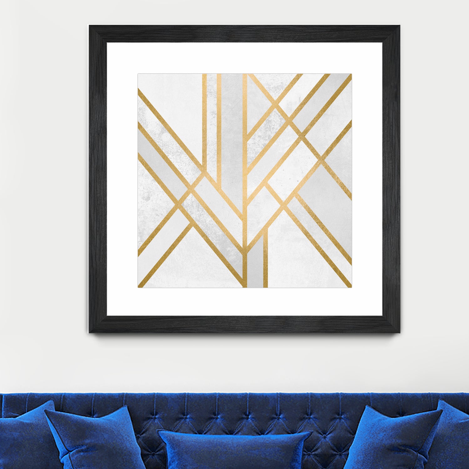 Art Deco Geometry by Elisabeth Fredriksson on GIANT ART - white digital painting