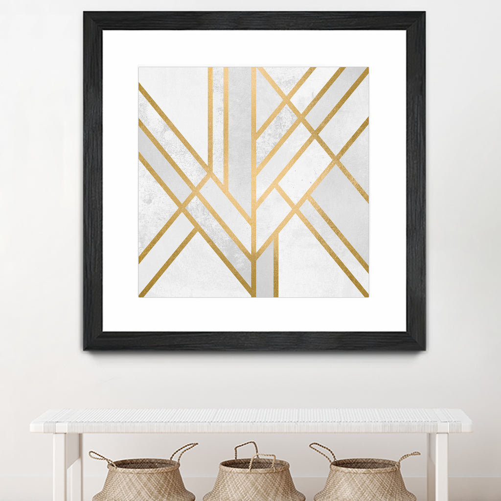 Art Deco Geometry by Elisabeth Fredriksson on GIANT ART - white digital painting