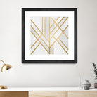 Art Deco Geometry by Elisabeth Fredriksson on GIANT ART - white digital painting