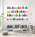 Bottles Multi by Emeline Tate-Robertson on GIANT ART - blue digital painting