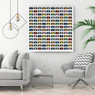 140 Rainbow Tapes by Emeline Tate-Robertson on GIANT ART - blue digital painting