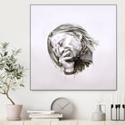 Thom Yorke by Raquel García Maciá on GIANT ART - white mixed media