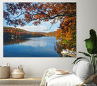 Lake Killarney in Autumn Beauty by Susan Kline on GIANT ART - blue photo illustration