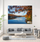 Lake Killarney in Autumn Beauty by Susan Kline on GIANT ART - blue photo illustration