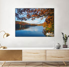 Lake Killarney in Autumn Beauty by Susan Kline on GIANT ART - blue photo illustration