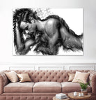 Male Pose 1416 by Rafael Salazar on GIANT ART - black digital painting