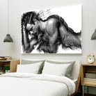 Male Pose 1416 by Rafael Salazar on GIANT ART - black digital painting