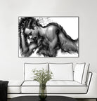 Male Pose 1416 by Rafael Salazar on GIANT ART - black digital painting