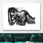 Male Pose 1416 by Rafael Salazar on GIANT ART - black digital painting