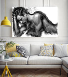 Male Pose 1416 by Rafael Salazar on GIANT ART - black digital painting