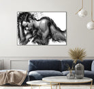 Male Pose 1416 by Rafael Salazar on GIANT ART - black digital painting