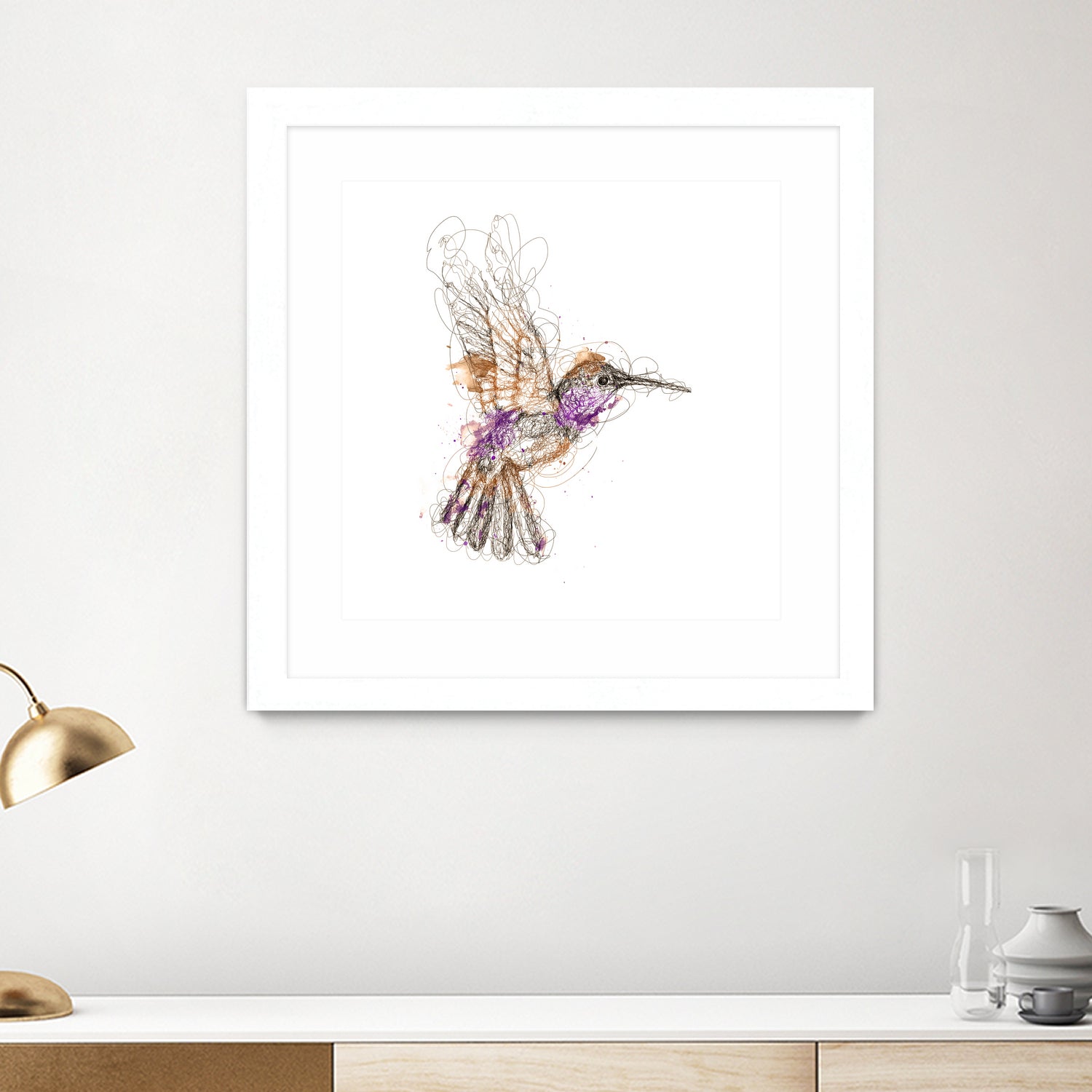 hummingbird by mohammad isman on GIANT ART - white digital painting