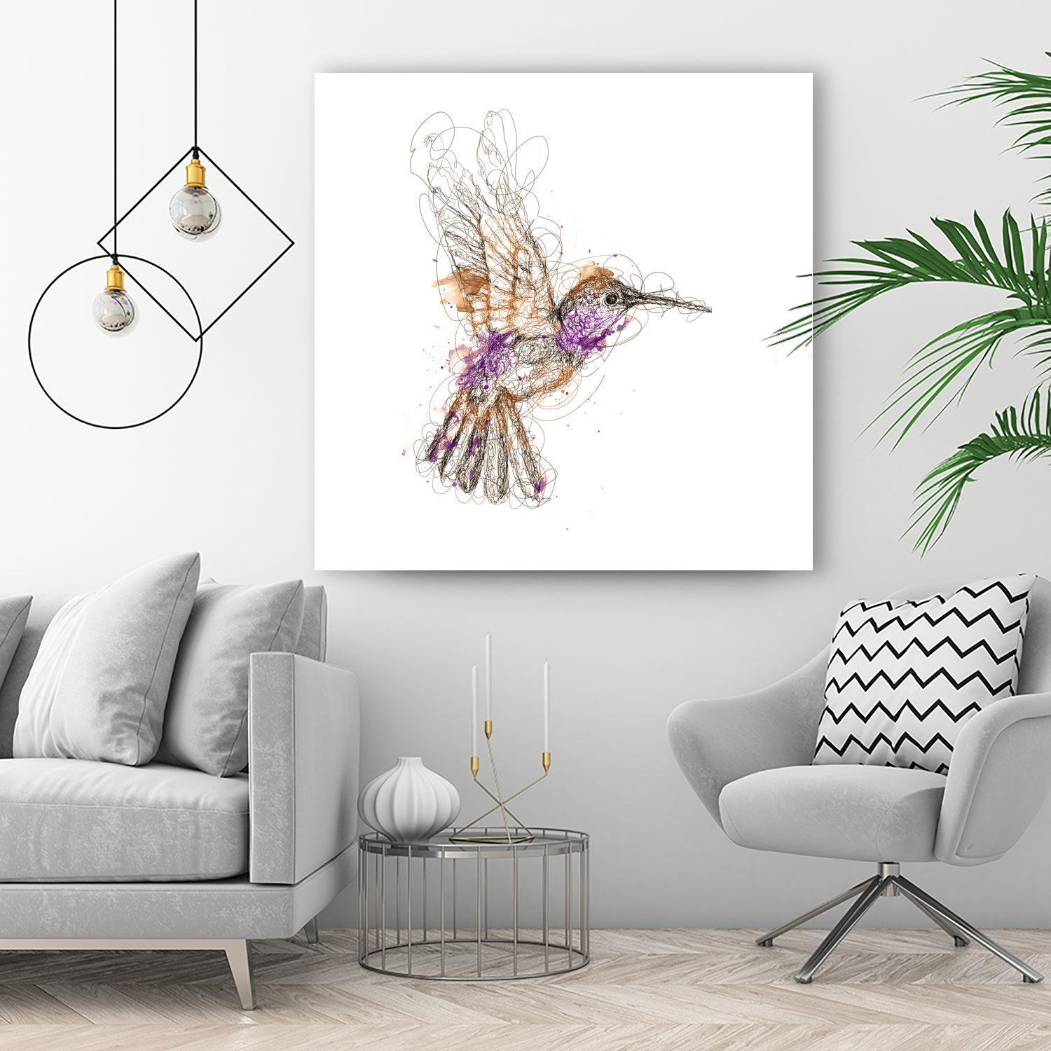 hummingbird by mohammad isman on GIANT ART - white digital painting