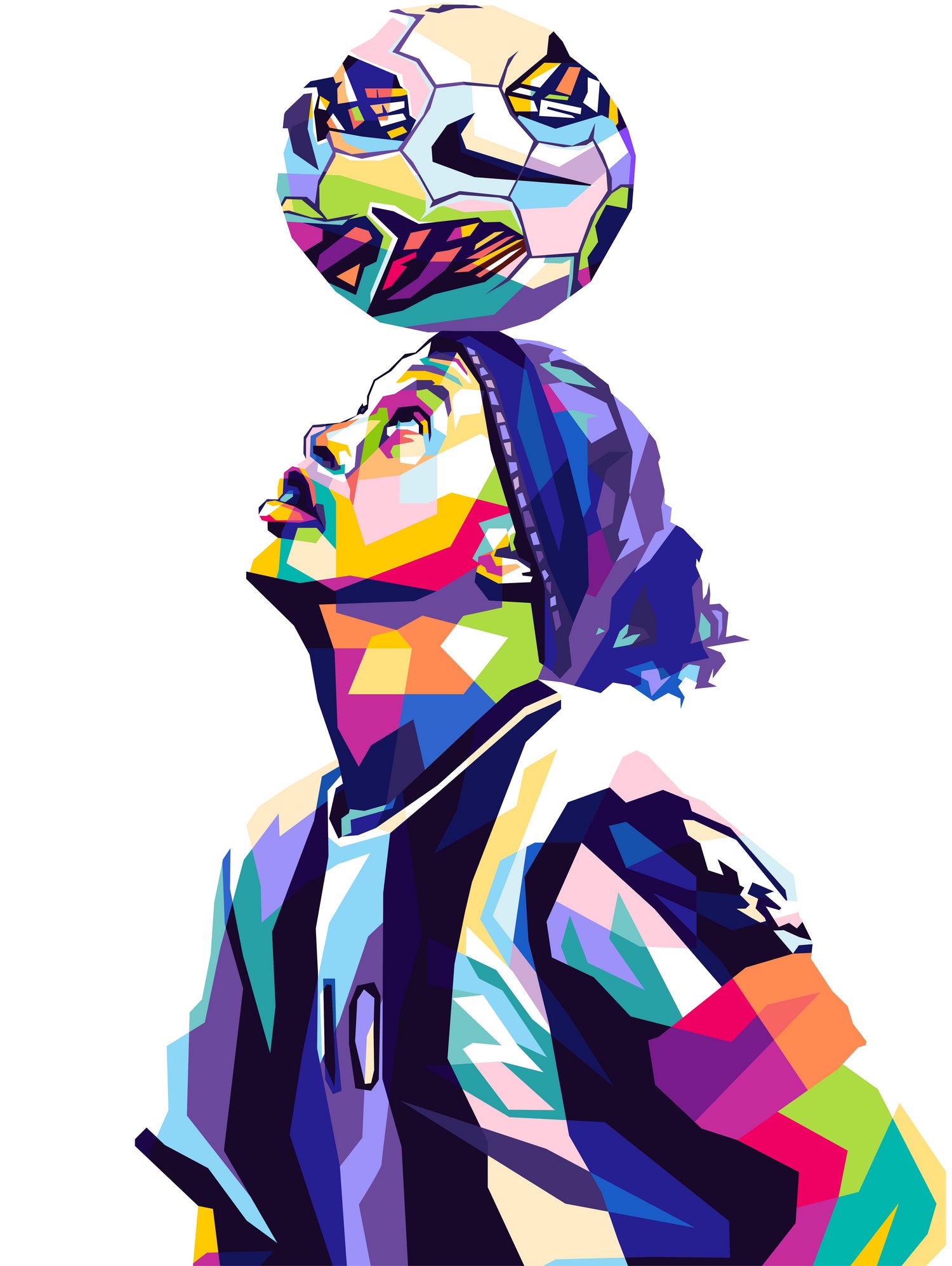 Ronaldinho Pop Art by Shichiro Ken on GIANT ART - white character design