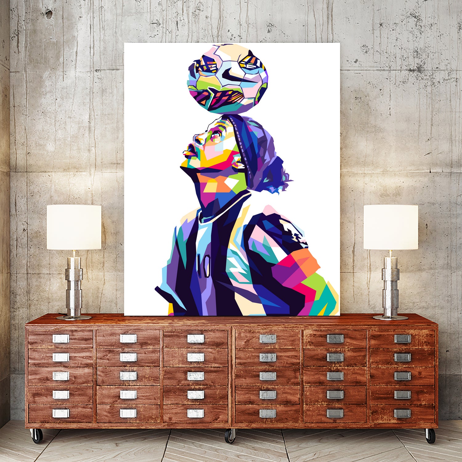 Ronaldinho Pop Art by Shichiro Ken on GIANT ART - white character design