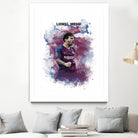 Lionel Messi Watercolor by Septiyan Nugroho on GIANT ART - white digital painting